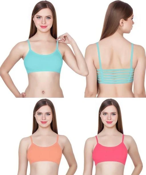 Checkout this latest Bra
Product Name: *Women Bralette Lightly Padded Bra*
Fabric: Cotton Blend
Print or Pattern Type: Solid
Padding: Padded
Type: Short Bralette
Wiring: Non Wired
Seam Style: Seamed
Net Quantity (N): 3
Add On: Pads
Sizes:
28A (Underbust Size: 28 in, Overbust Size: 30 in) 
30A (Underbust Size: 28 in, Overbust Size: 30 in) 
32A (Underbust Size: 28 in, Overbust Size: 30 in) 
34A (Underbust Size: 28 in, Overbust Size: 30 in) 
28B (Underbust Size: 28 in, Overbust Size: 30 in) 
30B (Underbust Size: 28 in, Overbust Size: 30 in) 
32B (Underbust Size: 28 in, Overbust Size: 30 in) 
28C (Underbust Size: 28 in, Overbust Size: 30 in) 
30C (Underbust Size: 28 in, Overbust Size: 30 in) 
32C (Underbust Size: 28 in, Overbust Size: 30 in) 
S (Underbust Size: 28 in, Overbust Size: 30 in) 
M (Underbust Size: 28 in, Overbust Size: 30 in) 
Free Size (Underbust Size: 28 in, Overbust Size: 30 in) 
Hot Stylish Bralette Six (6) Strap Everyday Padded Bra (Removable Pad) For Women by IndiRocks. Special back stripes design, Stylish style. 100% Brand New and High Quality premium fabric product which is Modern and having Stylish design. It is very comfortable to touch and wear. Designed to make a Women look more young and ravishing. This is a perfect garment to make you look charming and cool. It is a perfect Bralette which gives you a stylist, Stylish , sensuous and western look.
Country of Origin: India
Easy Returns Available In Case Of Any Issue


SKU: 071 SkyBlue-Gajri-Pich
Supplier Name: VIPIN ENTERPRISES VIPU

Code: 272-126565056-996

Catalog Name: Sassy Women Bra
CatalogID_37118655
M04-C09-SC1041