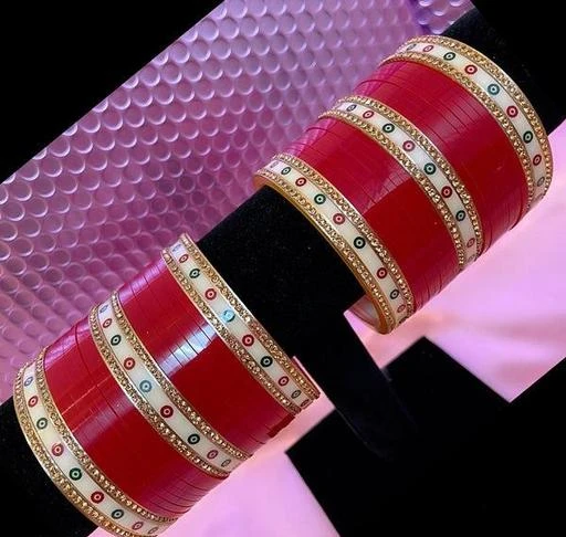 Checkout this latest Bracelet & Bangles
Product Name: *Trendy Fancy chunky Chooda bangles/Diva Chooda bracelet and bangles/plain patti chooda/ Bridal Fancy Chooda/Punjabi Chooda/ Rajasthani Chooda /Bridal Fashion Jwellery/Beauty and Ethnic Wear jewellery bangles woman bangles/ wedding bangles set for women and girls*
Base Metal: Plastic
Plating: No Plating
Stone Type: Cubic Zirconia/American Diamond
Sizing: Non-Adjustable
Type: Chooda
Net Quantity (N): More Than 10
Sizes:2.4, 2.6, 2.8
Fancy chooda Stylish and Trendy bangles from NandiniCosmetic, crafted especially for the elegant you! These set of bangles is perfect for all occasions. A classic fusion of exquisite craftsmanship and feminine elegance. Pair these intricate bangles set with any outfit to craft a precious look in no time at all. It is produced under fine quality production, so wear this masterpiece of latest fashion and designing without worrying about anything. NandiniCosmetic is renowned by its classic and playful designs. Choose the divine jewelry to express your love with us. A perfect gift for your soul mate. The perfect touch of sparkle. NandiniCosmetic Bangles set is a classic piece that never goes out of style. Our jewelry is designed with fine craftsmanship and dedication to meet high expectations. A perfect gift on the occasions like Wedding, Anniversary, Valentine’s day, Birthdays etc. These Bangles is made from high quality material and designed with handpicked quality beads ensuring to not harm your skin and is also suitable for all type of skins.
Country of Origin: India
Easy Returns Available In Case Of Any Issue


SKU: Amritsari 12 
Supplier Name: Nandini Cosmetic

Code: 022-126604199-995

Catalog Name: Twinkling Graceful Bracelet & Bangles
CatalogID_37134033
M05-C11-SC1094