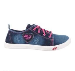 Qismat Women Color blocked with LV Design Shoes Sneakers in White,Pink,  vlack, Blue Colors