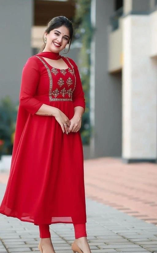 Plain kurtis hotsell with dupatta