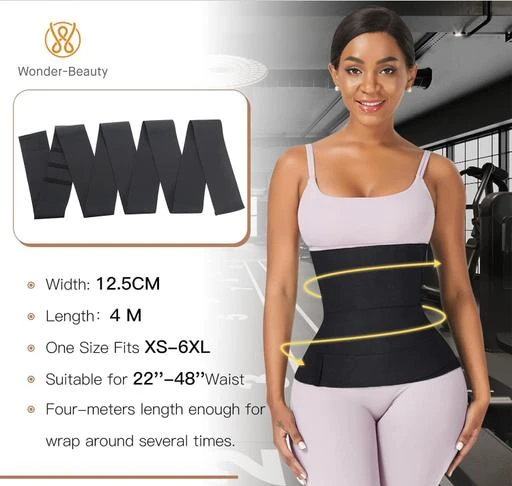 Merrin Free Size Belly Belt for Women for Slimming Waist Belt Elastic Band Weight  Loss Flat