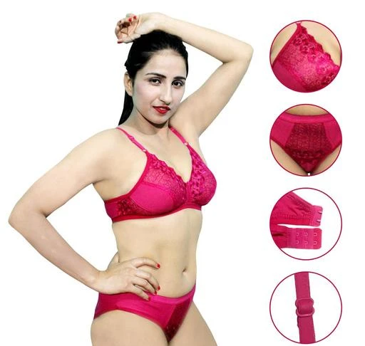  Digimahadev Women Sexy Panty And Bra Set Pack Of 1 Combo Set  Color
