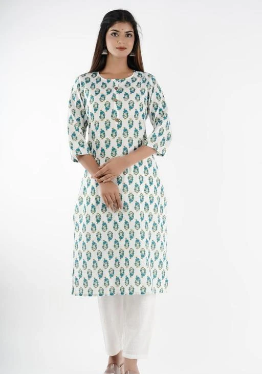 Checkout this latest Kurta Sets
Product Name: *Women Cotton Printed Kurta Pant set *
Kurta Fabric: Cotton
Bottomwear Fabric: Rayon
Fabric: Cotton
Sleeve Length: Three-Quarter Sleeves
Set Type: Kurta With Bottomwear
Bottom Type: Pants
Pattern: Printed
Net Quantity (N): Single
Sizes:
M (Bust Size: 38 in, Kurta Waist Size: 36 in, Kurta Hip Size: 42 in) 
L (Bust Size: 40 in, Kurta Waist Size: 38 in, Kurta Hip Size: 44 in) 
XL (Bust Size: 42 in, Kurta Waist Size: 40 in, Kurta Hip Size: 46 in) 
XXL (Bust Size: 44 in, Kurta Waist Size: 42 in, Kurta Hip Size: 48 in) 
 AABHA APPARELS is all about offering you the latest fashion at the best prices. You can find our products by searching Kurtis for women, Kurtis for girls, Kurtis for girls straight long, printed kurtis for women low price, kurtis for girls low price, Kurta for women, Kurti for girls, Kurtis for women low price, jaipuri Kurti and palazzo set, ethnic set ,Kurti and leggings, Frock Kurtis cotton, Short Kurtis tops, Kurtis for girls party, Long Kurtis for girls, Long Kurtas for girls, Kurtis for girls , Frock kurtis cotton, Kurti with , Long Kurtis with , anarkali Kurtis for girls , tunics,Long kurtis straight party wear, Ladies jeans kurta, Ladies tops party wear Kurtis , Kurtis for college girls , A line Kurtis party , Ethnic wear, Suits girl, Office wear Kurtis, formal Kurti, latest Kurti, Designer Kurtis, traditional kurti , booty kurti tops , latest long top , latest dresses, max Kurtis , maxi dresses , short dress , latest top.
Country of Origin: India
Easy Returns Available In Case Of Any Issue


SKU: AF.MKPSET.520
Supplier Name: AABHA APPARELS

Code: 835-130065223-999

Catalog Name: Abhisarika Attractive Women Kurta Sets
CatalogID_38264619
M03-C04-SC1003