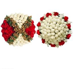  - Artificial Flower Bun Juda Maker Flower Gajra Hair Accessories  For