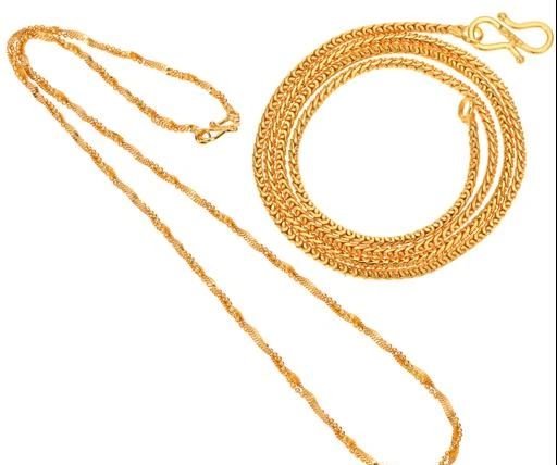 Checkout this latest Necklaces & Chains
Product Name: *AanyaCentric 28 inches Long Combo of 2 Elite Bejeweled Women Necklaces & Chains *
Base Metal: Brass
Plating: Gold Plated
Type: Chain
Sizes:Free Size
