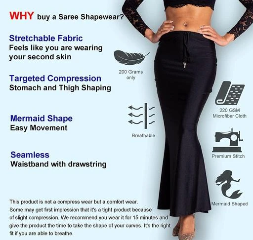 Premium Black Saree Shapewear