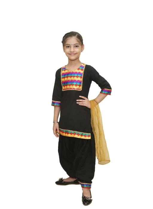 Mini Chic dhoti_set_kids : Buy Mini Chic Blue Patiyala And Pink Jacket For  Girls (set Of 3) Online | Nykaa Fashion