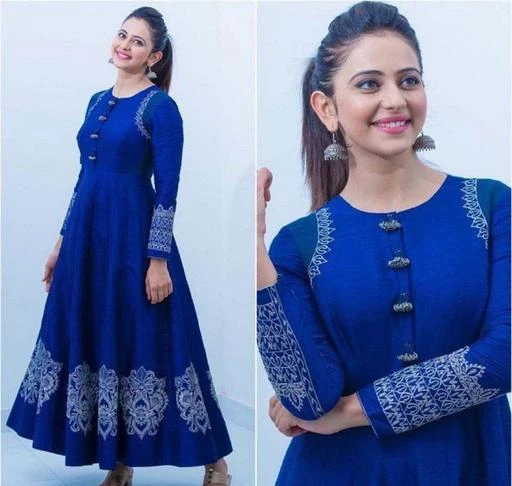 Checkout this latest Kurtis
Product Name: *Rakul Preet BLUE KURTI*
Fabric: Rayon
Sleeve Length: Long Sleeves
Pattern: Printed
Combo of: Single
Sizes:
S, M (Bust Size: 38 in, Size Length: 52 in) 
L (Bust Size: 40 in, Size Length: 52 in) 
XL (Bust Size: 42 in, Size Length: 52 in) 
XXL (Bust Size: 44 in, Size Length: 52 in) 
XXXL
Country of Origin: India
Easy Returns Available In Case Of Any Issue


SKU: EFC  703
Supplier Name: EFC Jaipur

Code: 034-13224662-8511

Catalog Name: Women Rayon Flared Embellished Yellow Kurti
CatalogID_2586349
M03-C03-SC1001