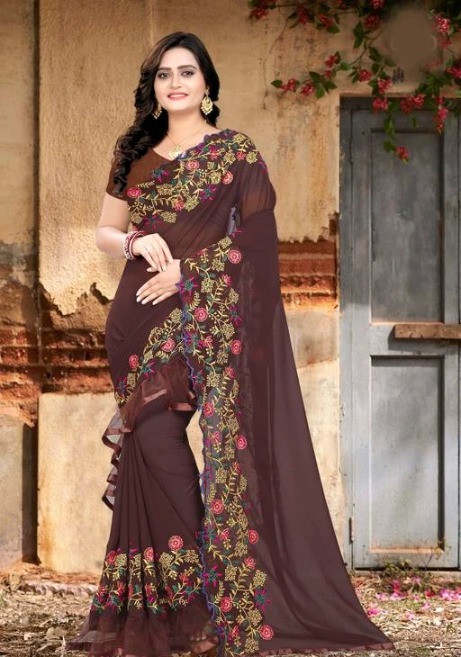 party wear saree design