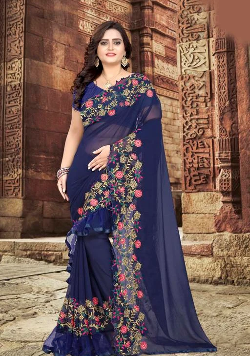 party wear saree new pattern