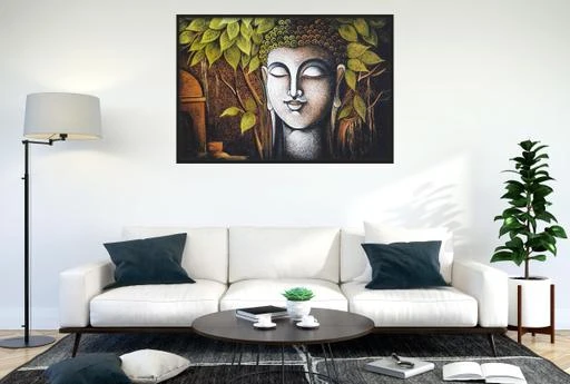  - Sai Arts Self Adhesive Pvc Vinyl God Gautam Buddha Wallpaper Wall