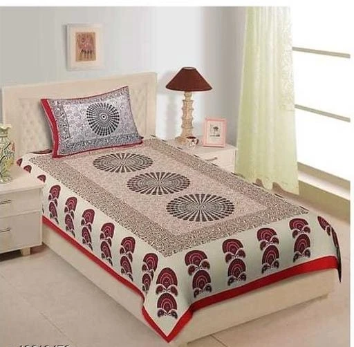Checkout this latest Bedsheets_500-1000
Product Name: *Amazing Single Size (59*78)Bedsheet *
Fabric: Cotton
No. Of Pillow Covers: 1
Thread Count: 160
Multipack: Pack Of 1
Sizes:
Single (Length Size: 59 in, Width Size: 78 in, Pillow Length Size: 17 in, Pillow Width Size: 27 in) 
Country of Origin: India
Easy Returns Available In Case Of Any Issue


SKU: Bedsheetgvd2
Supplier Name: Shorya textile

Code: 792-13312479-255

Catalog Name: Gorgeous Attractive Bedsheets
CatalogID_2607903
M08-C24-SC2530