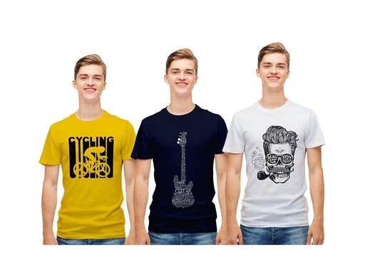 Checkout this latest Tshirts
Product Name: *Trendy Fashionable Premium Pure Cotton Stylish Printed T-Shirt Combo Pack Of 3 Sports Gym Casual Tshirt-45-396-134*
Fabric: Cotton
Sleeve Length: Short Sleeves
Pattern: Printed
Net Quantity (N): 3
Sizes:
XS (Chest Size: 38 in, Length Size: 26 in) 
S (Chest Size: 39 in, Length Size: 27 in) 
M (Chest Size: 40 in, Length Size: 28 in) 
L (Chest Size: 42 in, Length Size: 29 in) 
XL (Chest Size: 44 in, Length Size: 30 in) 
XXL (Chest Size: 46 in, Length Size: 31 in) 
XXXL (Chest Size: 47 in, Length Size: 32 in) 
Pure Cotton Tshirt Combo Pack Of 3 We have various combos like, cotton tshirt combo, printed tshirt pack, pure cotton t shirt combo, stylish tshirt combo and many t shit pack and tshirt combos, we have, cotton tshirt pack of 3, cotton tshirt pack of 2, printed tshirt pack of 2, cotton tshirt pack of 5  We Have A Wide Range: Half Sleeve Tshirts, Round Neck T-Shirt, Full Sleeve Tshirt, Premium Round Neck T-Shirts, Regular Fit T-Shirts, T-Shirt For Men, Men'S T-Shirt, Women T-Shirt, Plain Tshirt, Funny Tshirts, Quirky T-Shirts, Graphic T-Shirts, Tank Tops For Men And Women. Our T-Shirt Made From 100% Bio-Washed Cotton, It Is An All Seasons Comfort Wear.  Do not forget to check out our coolest collection of Black T-shirt, Phone Covers, Polo T Shirts, Joggers For Men, Mens Boxers Online, Customized Mobile Covers, Custom T-shirts, white t shirts, 4 T Shirt Pack, clothing,  Plus Size Store, t-shirts for men, plain t shirts, full sleeve t shirts, XXXL size t-shirts and Vest, Basic T Shirts, Friends Reunion T shirts, super hero t shirts, Full Sleeve T Shirt for Girl, Plus size Tops for women, Casual T shirts for Men, etc. You can also check out some of the top-selling categories such as t-shirts, shorts, Shorts for Men, Shorts for Women, white t-shirts, women white t-shirts, oversize t-shirt for men, oversize t-shirt for women, Oversized t-shirts, tees, tees for men, tees for women .
Country of Origin: India
Easy Returns Available In Case Of Any Issue


SKU: 45-396-134
Supplier Name: Trendy Duniya

Code: 096-133144747-9992

Catalog Name: Stylish Latest Men Tshirts
CatalogID_39292843
M06-C14-SC1205