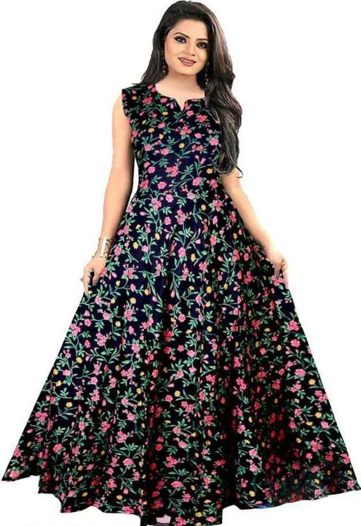 Checkout this latest Gowns
Product Name: *Stylish Trendy Women's Evening/ Party Wear Western Gown*
Fabric: Rayon
Sleeve Length: Three-Quarter Sleeves
Pattern: Printed
Multipack: 1
Sizes:
M (Bust Size: 38 in, Length Size: 48 in) 
L, XL, XXL
Country of Origin: India
Easy Returns Available In Case Of Any Issue


SKU: Shar- Black- Floral Sleeveless Gown
Supplier Name: LEISURE INDIA HOLIDAYS

Code: 434-13330108-9801

Catalog Name: Kashvi Versatile Women Gowns
CatalogID_2612307
M04-C07-SC1289