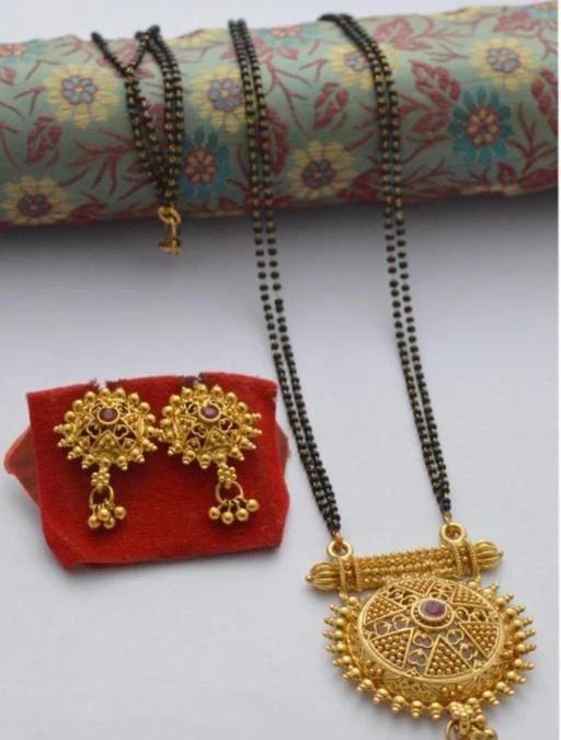 fcity.in Mangalsutra Pendal Set Gold Polish For Women Allure