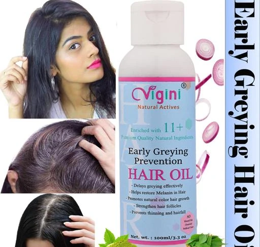  - Vigini Anti Early Zero Greying Grey Hair Care Nourishment Oil Men