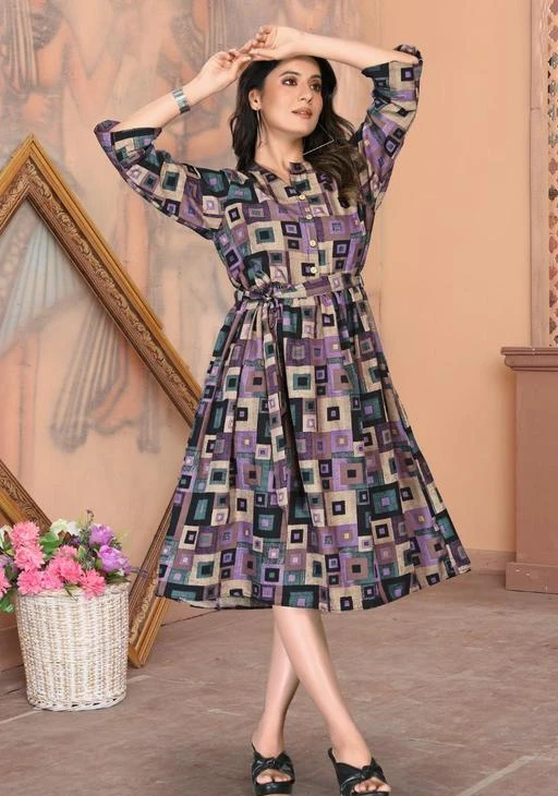Checkout this latest Dresses
Product Name: *Urbane Fabulous Women Dresses*
Fabric: Crepe
Sleeve Length: Three-Quarter Sleeves
Pattern: Printed
Net Quantity (N): 1
Sizes:
S (Bust Size: 36 in, Length Size: 44 in) 
M (Bust Size: 38 in, Length Size: 44 in) 
L (Bust Size: 40 in, Length Size: 44 in) 
XL (Bust Size: 42 in, Length Size: 44 in) 
XXL (Bust Size: 44 in, Length Size: 44 in) 
Urbane Fabulous Women Dresses
Country of Origin: India
Easy Returns Available In Case Of Any Issue


SKU: LC-02P
Supplier Name: LEAVIO

Code: 683-134097757-997

Catalog Name: Classy Fashionista Women Dresses
CatalogID_39597284
M04-C07-SC1025