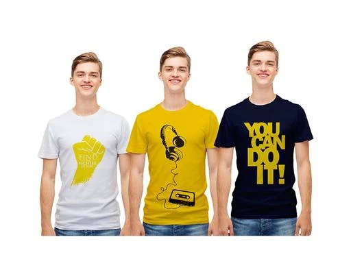 Checkout this latest Tshirts
Product Name: *Comfy Modern Vellical Premium Pure Cotton Stylish Printed T-Shirt Combo Pack Of 3 Sports Gym Casual Tshirt-85-725-283*
Fabric: Cotton
Sleeve Length: Short Sleeves
Pattern: Printed
Net Quantity (N): 3
Sizes:
XS (Chest Size: 38 in, Length Size: 26 in) 
S (Chest Size: 39 in, Length Size: 27 in) 
M (Chest Size: 40 in, Length Size: 28 in) 
L (Chest Size: 42 in, Length Size: 29 in) 
XL (Chest Size: 44 in, Length Size: 30 in) 
XXL (Chest Size: 46 in, Length Size: 31 in) 
XXXL (Chest Size: 47 in, Length Size: 32 in) 
Pure Cotton Tshirt Combo Pack Of 3 We have various combos like, cotton tshirt combo, printed tshirt pack, pure cotton t shirt combo, stylish tshirt combo and many t shit pack and tshirt combos, we have, cotton tshirt pack of 3, cotton tshirt pack of 2, printed tshirt pack of 2, cotton tshirt pack of 5  We Have A Wide Range: Half Sleeve Tshirts, Round Neck T-Shirt, Full Sleeve Tshirt, Premium Round Neck T-Shirts, Regular Fit T-Shirts, T-Shirt For Men, Men'S T-Shirt, Women T-Shirt, Plain Tshirt, Funny Tshirts, Quirky T-Shirts, Graphic T-Shirts, Tank Tops For Men And Women. Our T-Shirt Made From 100% Bio-Washed Cotton, It Is An All Seasons Comfort Wear.  Do not forget to check out our coolest collection of Black T-shirt, Phone Covers, Polo T Shirts, Joggers For Men, Mens Boxers Online, Customized Mobile Covers, Custom T-shirts, white t shirts, 4 T Shirt Pack, clothing,  Plus Size Store, t-shirts for men, plain t shirts, full sleeve t shirts, XXXL size t-shirts and Vest, Basic T Shirts, Friends Reunion T shirts, super hero t shirts, Full Sleeve T Shirt for Girl, Plus size Tops for women, Casual T shirts for Men, etc. You can also check out some of the top-selling categories such as t-shirts, shorts, Shorts for Men, Shorts for Women, white t-shirts, women white t-shirts, oversize t-shirt for men, oversize t-shirt for women, Oversized t-shirts, tees, tees for men, tees for women .
Country of Origin: India
Easy Returns Available In Case Of Any Issue


SKU: 85-725-283
Supplier Name: Trendy Duniya

Code: 296-134141138-9992

Catalog Name: Urbane Ravishing Men Tshirts
CatalogID_39612052
M06-C14-SC1205
