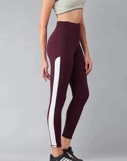Fashion India Present Gym & Sports Wear Leggings Ankle Length - Workout  Trousers - Stretchable Striped Jeggings - Yoga