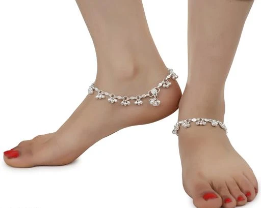 Checkout this latest Anklets & Toe Rings
Product Name: *AanyaCentric 1 Pair Bridal Heavy Silver Plated White Metal Indian Traditional Ethnic Anklets Payal  *
Base Metal: Alloy
Plating: Silver Plated
Sizing: Non-Adjustable
Type: Chain Anklet
Multipack: 2
Sizes:Free Size
Country of Origin: India
Easy Returns Available In Case Of Any Issue


Catalog Rating: ★4 (120)

Catalog Name: AanyaCentric 1 Pair Indian Traditional Ethnic Silver Plated White Metal Alloy Anklets Payal for Women Girls
CatalogID_2637605
C77-SC1098
Code: 942-13434679-9921