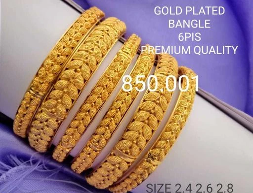 Checkout this latest Bracelet & Bangles
Product Name: *Feminine Colorful  Bangles*
Base Metal: Brass
Plating: Gold Plated
Stone Type: Artificial Beads
Sizing: Non-Adjustable
Type: Bangle Set
Net Quantity (N): 6
Sizes:2.4, 2.6, 2.8
Country of Origin: India
Easy Returns Available In Case Of Any Issue


SKU: BENGAL 102
Supplier Name: GIRLS FASHION

Code: 372-13435009-828

Catalog Name: Beautifull Bracelet & Bangles
CatalogID_2637690
M05-C11-SC1094