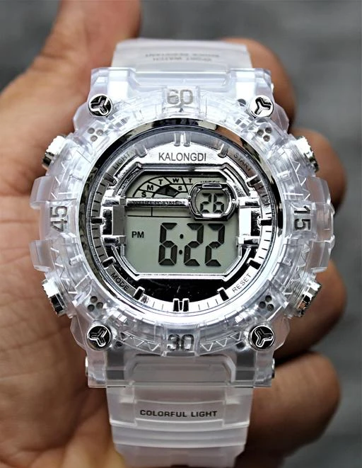 Transparent discount sports watch