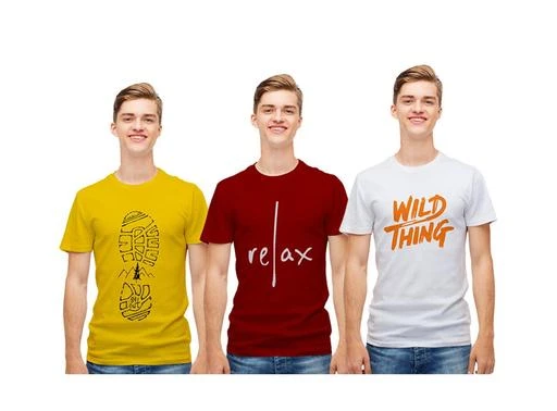 Checkout this latest Tshirts
Product Name: *Classy Latest Pure Cotton Stylish Printed T-Shirt Combo Pack Of 3 Sports Gym Casual Tshirt-36-772-399*
Fabric: Cotton
Sleeve Length: Short Sleeves
Pattern: Printed
Net Quantity (N): 3
Sizes:
XS (Chest Size: 38 in, Length Size: 26 in) 
S (Chest Size: 39 in, Length Size: 27 in) 
M (Chest Size: 40 in, Length Size: 28 in) 
L (Chest Size: 42 in, Length Size: 29 in) 
XL (Chest Size: 44 in, Length Size: 30 in) 
XXL (Chest Size: 46 in, Length Size: 31 in) 
XXXL (Chest Size: 47 in, Length Size: 32 in) 
Pure Cotton Tshirt Combo Pack Of 3 We have various combos like, cotton tshirt combo, printed tshirt pack, pure cotton t shirt combo, stylish tshirt combo and many t shit pack and tshirt combos, we have, cotton tshirt pack of 3, cotton tshirt pack of 2, printed tshirt pack of 2, cotton tshirt pack of 5  We Have A Wide Range: Half Sleeve Tshirts, Round Neck T-Shirt, Full Sleeve Tshirt, Premium Round Neck T-Shirts, Regular Fit T-Shirts, T-Shirt For Men, Men'S T-Shirt, Women T-Shirt, Plain Tshirt, Funny Tshirts, Quirky T-Shirts, Graphic T-Shirts, Tank Tops For Men And Women. Our T-Shirt Made From 100% Bio-Washed Cotton, It Is An All Seasons Comfort Wear.  Do not forget to check out our coolest collection of Black T-shirt, Phone Covers, Polo T Shirts, Joggers For Men, Mens Boxers Online, Customized Mobile Covers, Custom T-shirts, white t shirts, 4 T Shirt Pack, clothing,  Plus Size Store, t-shirts for men, plain t shirts, full sleeve t shirts, XXXL size t-shirts and Vest, Basic T Shirts, Friends Reunion T shirts, super hero t shirts, Full Sleeve T Shirt for Girl, Plus size Tops for women, Casual T shirts for Men, etc. You can also check out some of the top-selling categories such as t-shirts, shorts, Shorts for Men, Shorts for Women, white t-shirts, women white t-shirts, oversize t-shirt for men, oversize t-shirt for women, Oversized t-shirts, tees, tees for men, tees for women .
Country of Origin: India
Easy Returns Available In Case Of Any Issue


SKU: 36-772-399
Supplier Name: Trendy Duniya

Code: 296-134997983-9992

Catalog Name: Classy Elegant Men Tshirts
CatalogID_39897113
M06-C14-SC1205