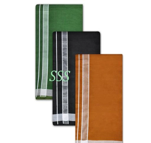 Checkout this latest Dhotis, Mundus & Lungis
Product Name: *SSS  Cotton Blended Fancy Colour Dhoti For Men's, Size-2 meters (Dhotis)-Pack of 3*
Fabric: Cotton
Pattern: Solid
Multipack: 3
Sizes: 
Free Size (Length Size: 2 m) 
Country of Origin: India
Easy Returns Available In Case Of Any Issue


Catalog Rating: ★3.9 (94)

Catalog Name: Modern Men Dhotis Mundus & Lungis
CatalogID_2654746
C66-SC1204
Code: 464-13505328-6321