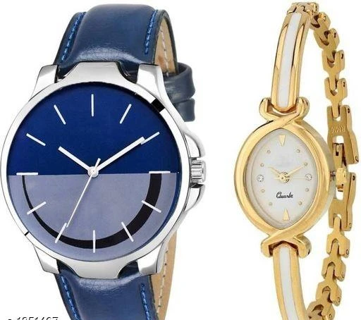 Watches
Men's And Women's Stylish Watches
Material: Men's - Leatherette  , Women's - Metal 
Size: Free Size
Type: Analog
Description: It Has 1 Piece Of Men's Watch &  1 Piece Of Women's Watch
Sizes Available: 

SKU: KasadoBlue+ovelWt
Supplier Name: Just Watches

Code: 342-1351467-927

Catalog Name: Trendy Men's And Women's Stylish Watches Vol 3
CatalogID_173921
M06-C57-SC1232