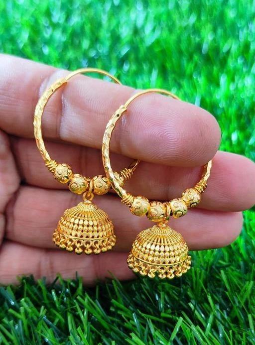 Flipkartcom  Buy fashion jewlery 1 gram gold bali with Copper Jhumki  Earring Online at Best Prices in India