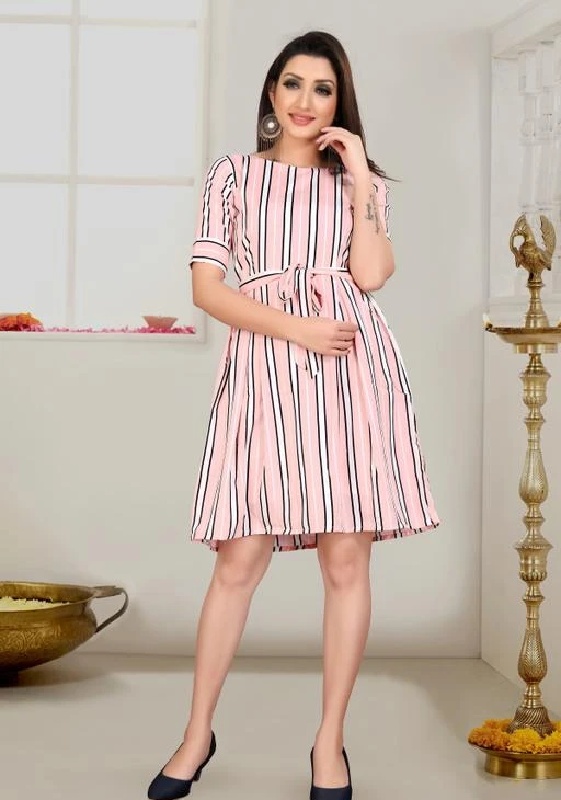 Buy Checkout This Latest Dresses Product Name Trendy Fancy One Piece Dress With Belt For Rs393 Cod And Easy Return Available