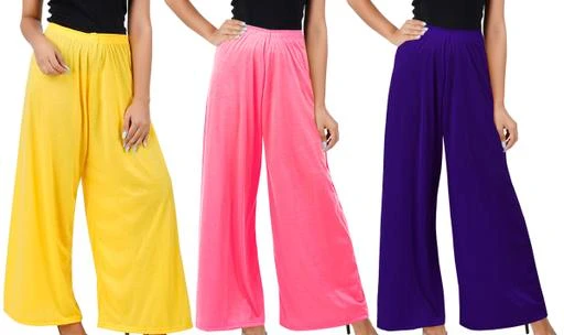 Buy That Trendz M to 4XL Cotton Viscose Loose Fit Flared Wide Leg Palazzo  Pants for