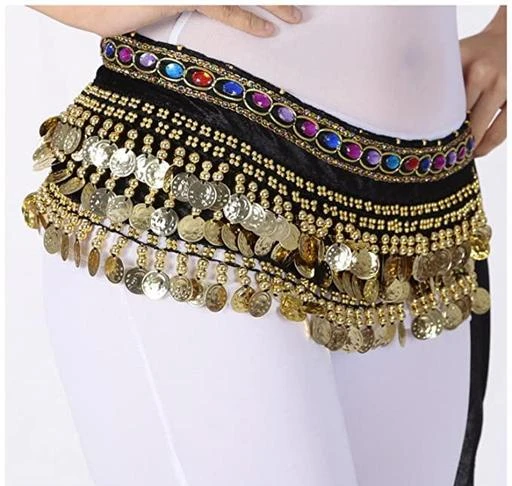 Gold beaded Oriental dance belt