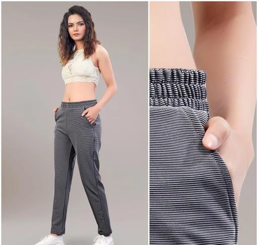 Checkout this latest Trousers & Pants
Product Name: *Women Comfort fit Track pants (stretchable) | women plus size trackpants | Night pants | Lounge pants | Sleep wear | Casual pants | Women trackpants | women stylish tracks | women lowers*
Fabric: Cotton Lycra
Pattern: Solid
Net Quantity (N): 1
Sizes: 
28 (Waist Size: 28 in, Length Size: 38 in) 
(color: Light grey) Womens Cotton blended Lycra rich knitted fabric track pants. Comfort fit for your daily wear need as well as also suitable for night wear pants, sleepwear, lounge wear, exercise... It's stretch ability makes it an all purpose must-have pants....(Also available in PLUS SIZE)  ... ///// Product tags: women's track pants|women stylish lowers|lower for women|women stretchable tracks|women fashion pants| womens plus size trackpants) /////
Country of Origin: India
Easy Returns Available In Case Of Any Issue


SKU: DM_MSHO_006_W_TRACK_SEC_HORI_STRIPES_2_GRY
Supplier Name: DonMora

Code: 673-137547184-995

Catalog Name: Classic Modern Women Women Trousers 
CatalogID_40719957
M04-C08-SC1034