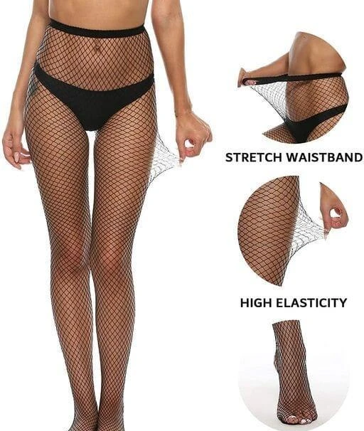  Girl High Waist Fishnet Tights Stockings Net Style 2634