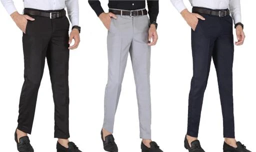  Katro Formal Pants For Men Men Slim Fit Formal Pant Non  Stretchable