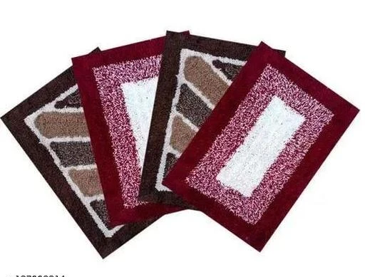  Oval Stylish Doormat Pack Of 4 / Trendy Fancy Doormats