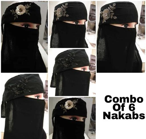 Checkout this latest Hijab
Product Name: *Women's Handwork Naqab Parda For Islamic Abaya And Burkha Nosepiece*
Fabric: Chiffon
Country of Origin: India
Easy Returns Available In Case Of Any Issue


SKU: NAKABS_COMBO
Supplier Name: LANDMARK FASHION

Code: 7001-13847144-0282

Catalog Name: Aagyeyi Refined Hijabs
CatalogID_2733868
M03-C06-SC1857