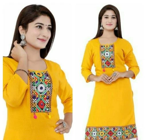 Border neck design for cheap kurti