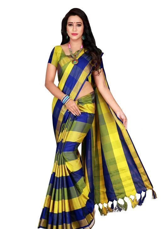Check Printed Sarees - Buy Check Printed Sarees online in India