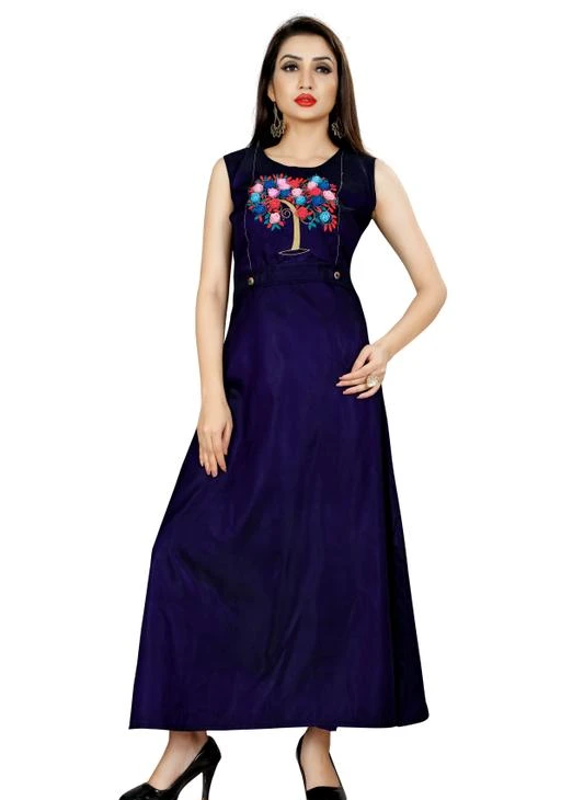 Checkout this latest Gowns
Product Name: *Siya Versatile Women Gowns*
Fabric: Taffeta Silk
Sleeve Length: Short Sleeves
Pattern: Embellished
Set Type: Single piece
Stitch Type: Stitched
Multipack: 1
Sizes: 
XXL (Bust Size: 40 in, Length Size: 52 in, Waist Size: 34 in, Hip Size: 42 in, Shoulder Size: 16 in) 
Country of Origin: India
Easy Returns Available In Case Of Any Issue


SKU: maya neavy blue
Supplier Name: Radhe Fashion

Code: 913-13914756-657

Catalog Name: Drishya Versatile Women Gowns
CatalogID_2749689
M04-C07-SC1289