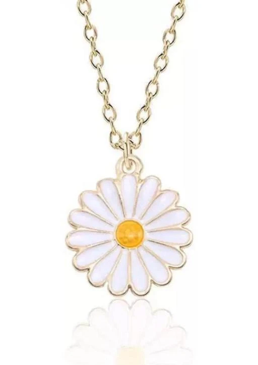 NEW Gold Daisy Flower Necklace Pendant Chain For Women Girls