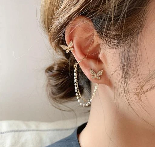 Pearl earrings T2437 hanging type  krishna pearls and jewellers