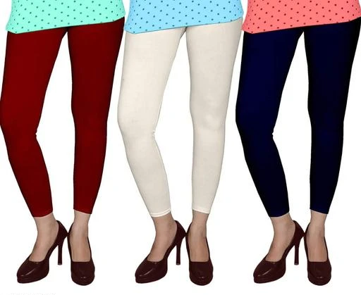 ASA Ankle Length Leggings for Womens/Girls/Ladies (Pack of 3
