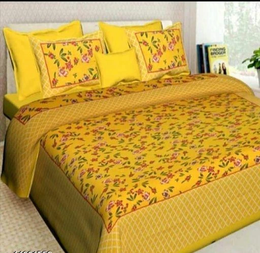 Checkout this latest Bedsheets_500-1000
Product Name: *Trendy Stylish Bedsheets*
Fabric: Cotton
No. Of Pillow Covers: 2
Thread Count: 144
Multipack: Pack Of 1
Sizes:
Queen (Length Size: 100 in, Width Size: 90 in, Pillow Length Size: 27 in, Pillow Width Size: 17 in) 
Country of Origin: India
Easy Returns Available In Case Of Any Issue


Catalog Rating: ★3.9 (72)

Catalog Name: Classic Alluring Bedsheets
CatalogID_2790151
C53-SC1101
Code: 273-14091552-078