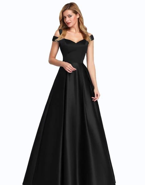 Satin silk sale gown