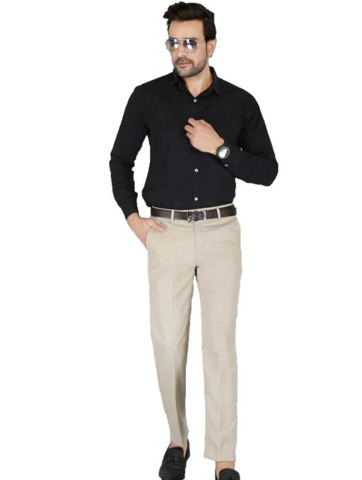 Buy SREY Mens Combo Slim Fit Office wear Formal TrousersPant Pack of 2  Coffee at Amazonin