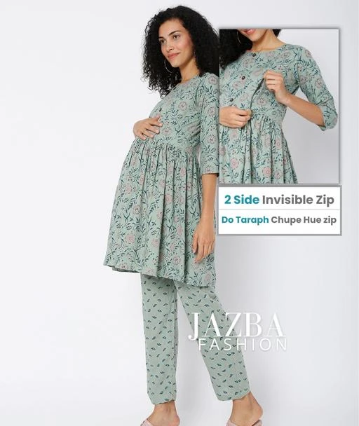 fcity.in Jazba Fashion Soft Feeding And Maternity Night Suit For