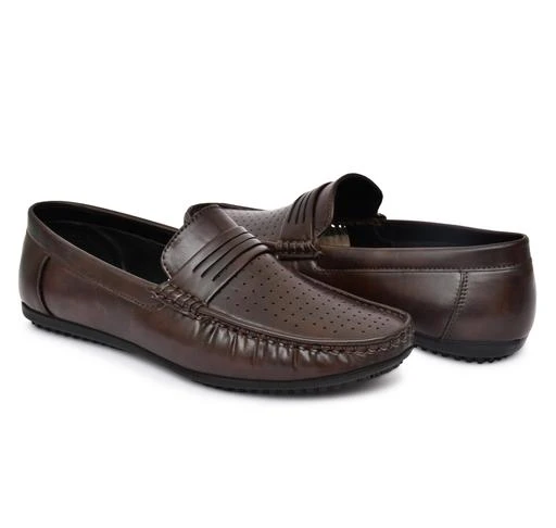 Shuan synthetic leather loafer shoes for men
