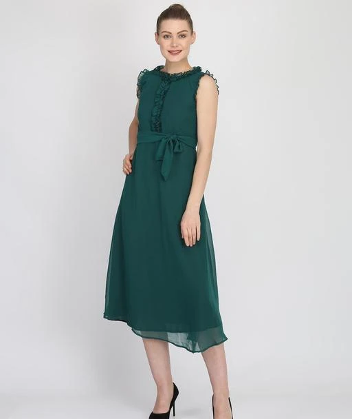 Checkout this latest Dresses
Product Name: *Trendy Women's Dresses*
Fabric: Georgette
Sleeve Length: Sleeveless
Pattern: Solid
Multipack: 1
Sizes:
S, M, L (Bust Size: 40 in, Length Size: 48 in) 
XL
Country of Origin: India
Easy Returns Available In Case Of Any Issue


Catalog Rating: ★4.3 (68)

Catalog Name: Free Mask Trendy Graceful Women Dresses
CatalogID_2838550
C79-SC1025
Code: 304-14314464-0621